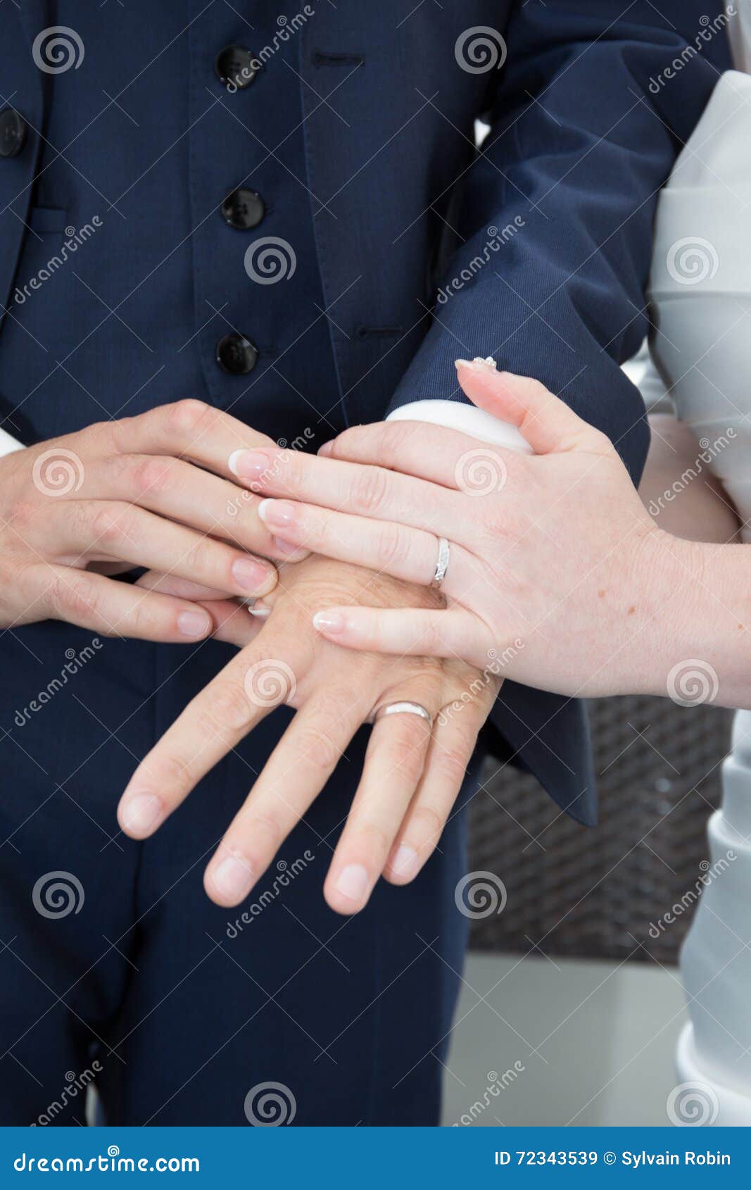 Groom Put the Wedding Ring on Bride Close Up Stock Image Image of