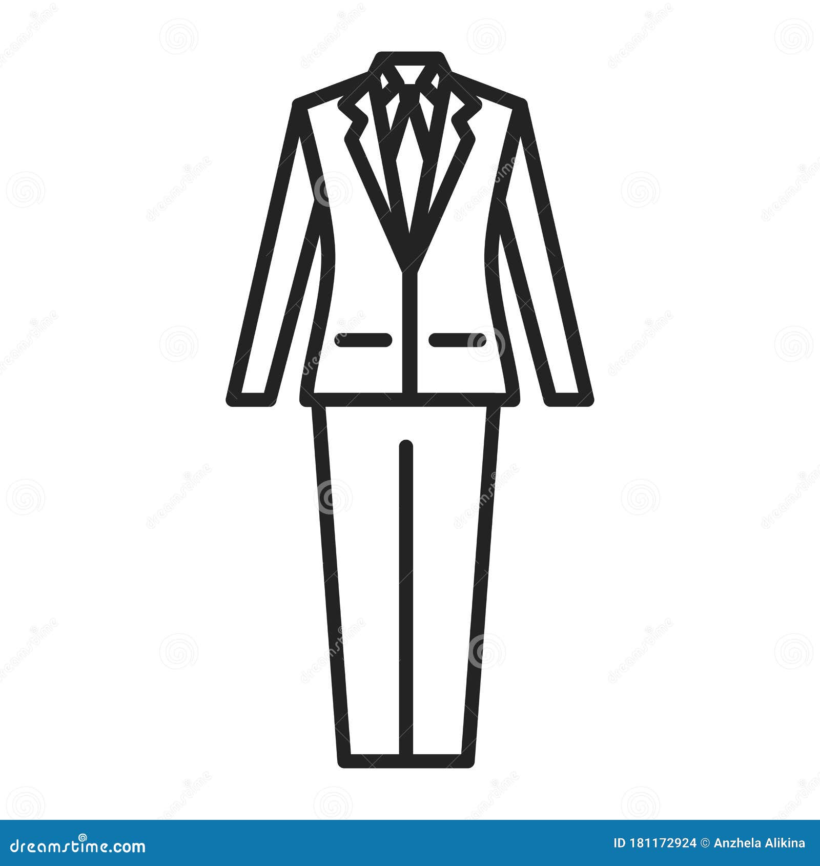 Groom S Outfit Line Black Icon. Men S Suit. Wedding Boutique. Isolated  Vector Element Stock Illustration - Illustration of composition, elegance:  181172924