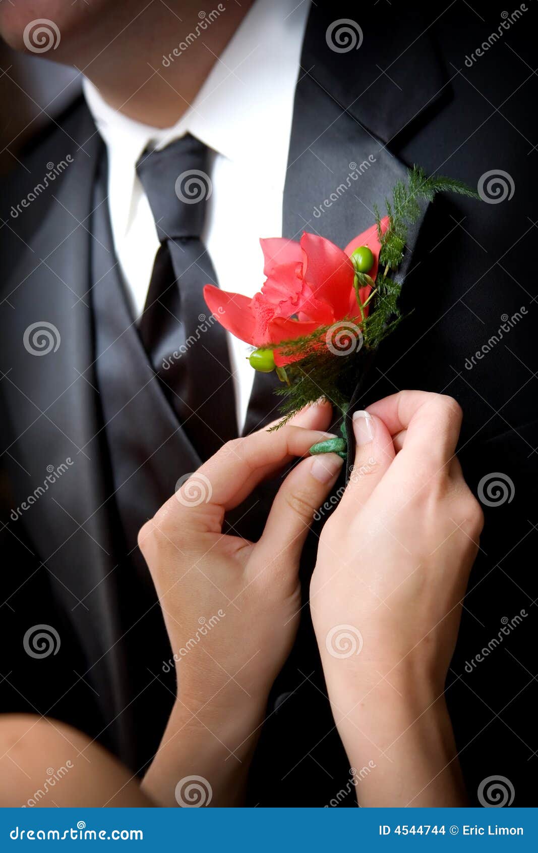 Grooms wedding flower stock photo. Image of black, ceremony 4544744