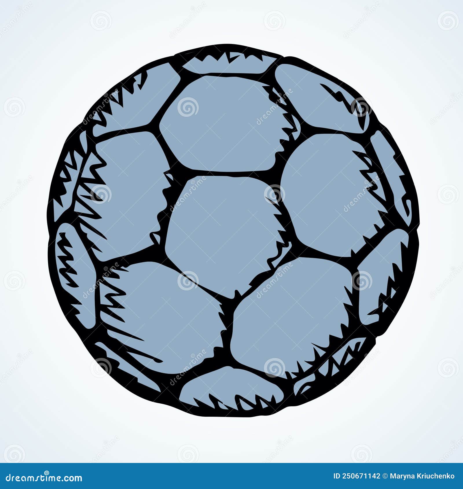 Gros Ballon De Football. Dessin Vectoriel Illustration de Vecteur