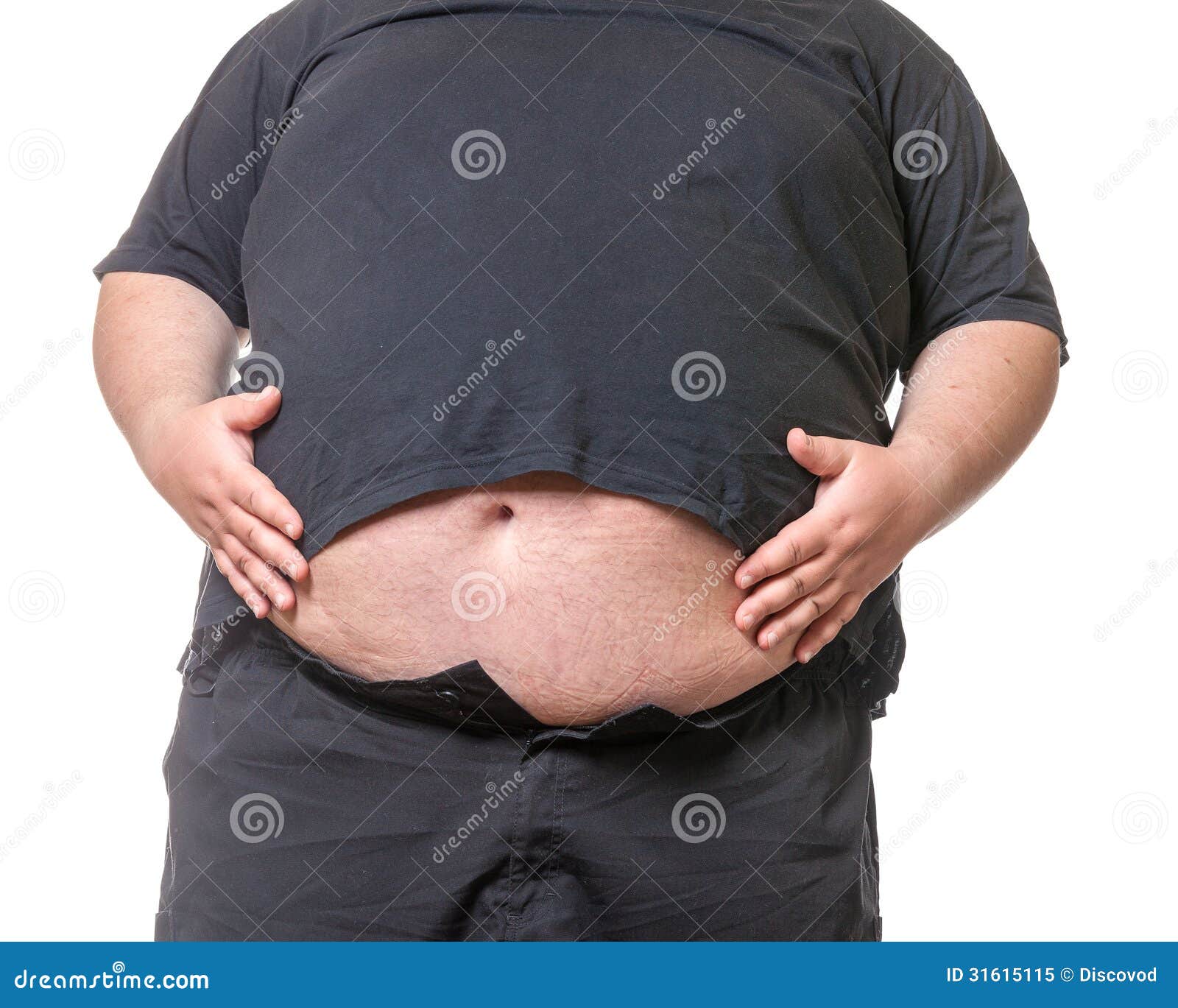 Gros Homme Avec Un Grand Ventre Image Stock Image Du Poids Ventre