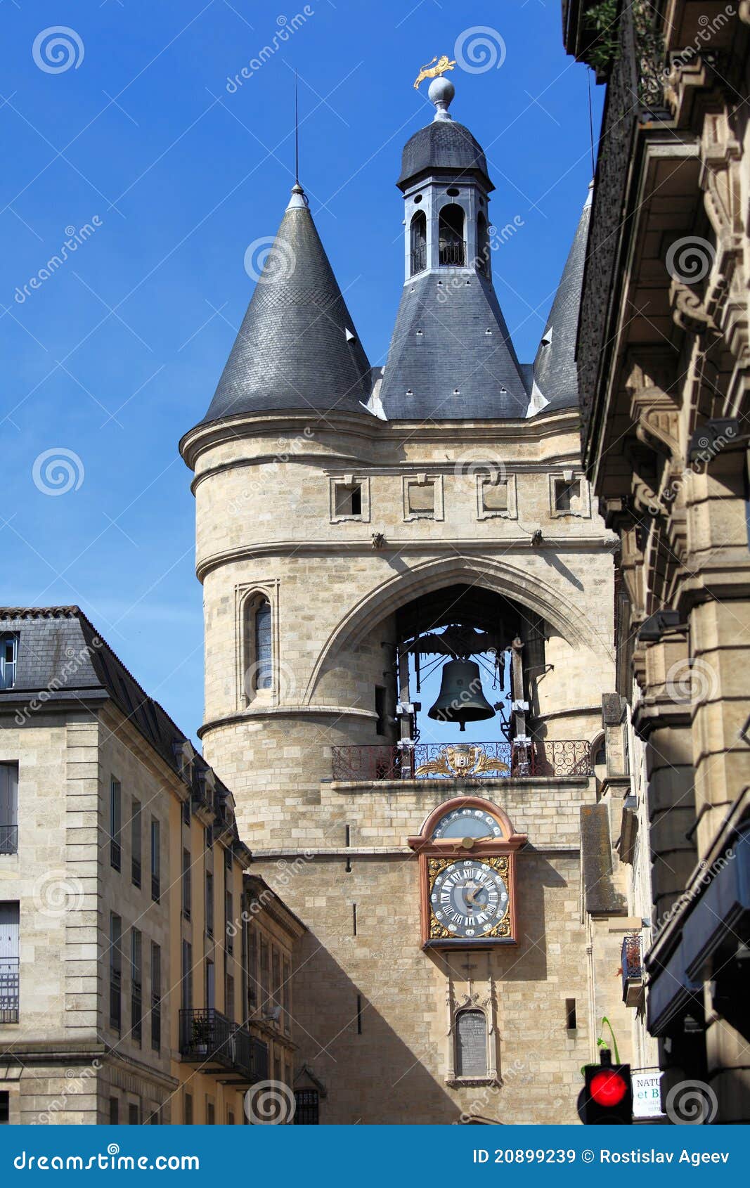 the grosse closhe bell tower, bordeaux