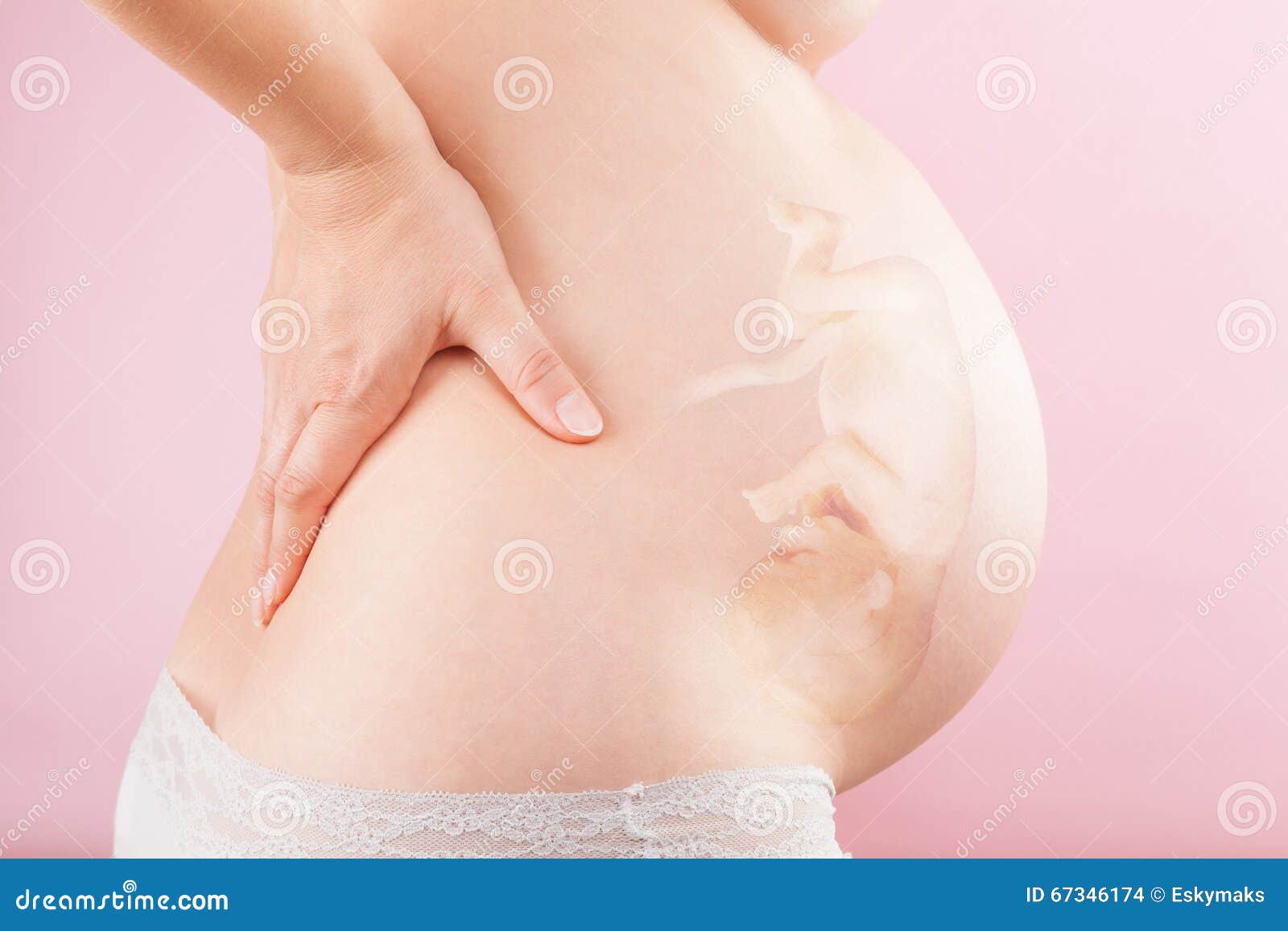 Grossesse Ventre Enceinte Avec L Illustration De Bebe Photo Stock Image Du Femelle Amour