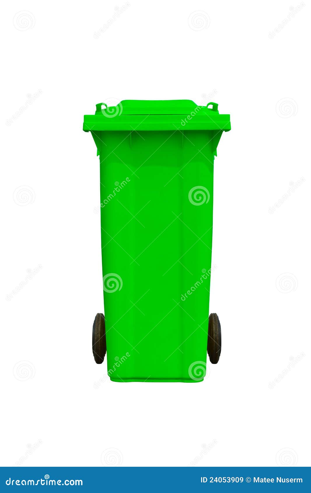 Centrum Uittreksel Gemiddeld Grote groene vuilnisbak stock afbeelding. Image of plastiek - 24053909