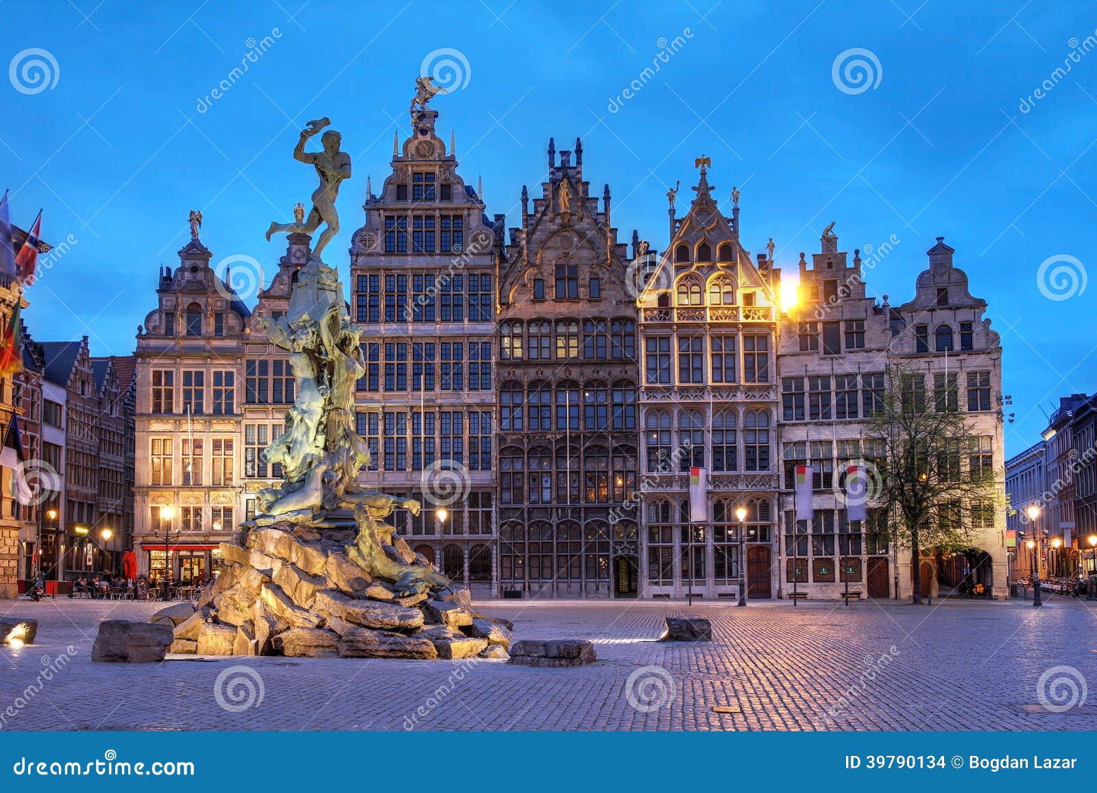 Grote Markt, Antwerp, Belgium Stock Photo - Image of ...