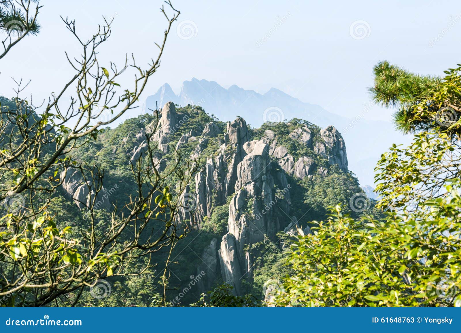 grotesque peaks thrusts itself towards the sky