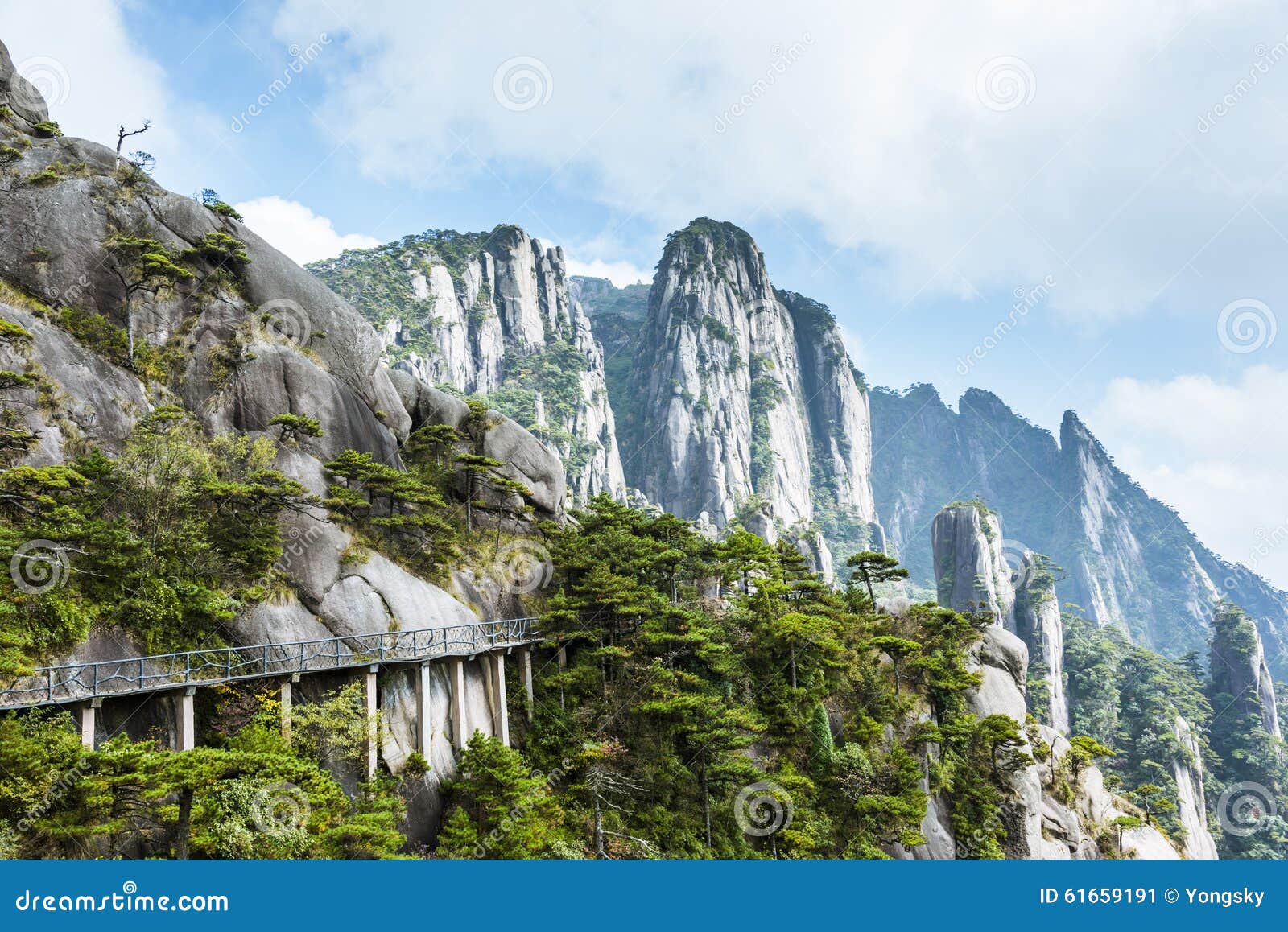 grotesque peaks thrusts itself towards the sky