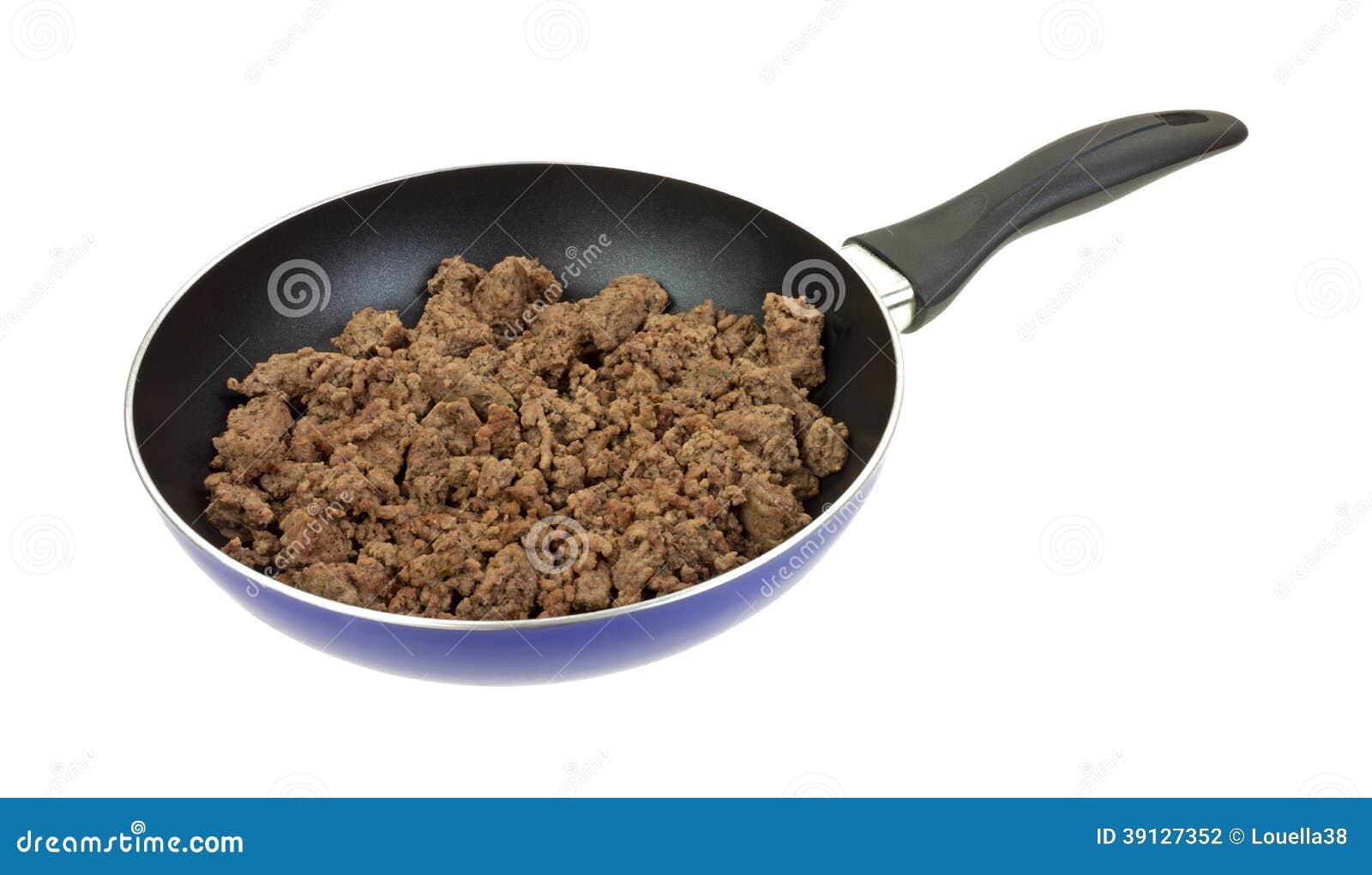 Ground Beef in Pan Cooked Side View Stock Photo Image of versatile