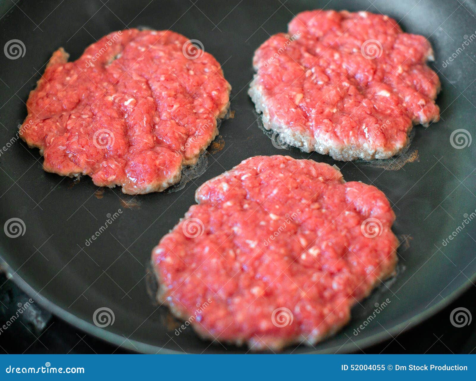 Ground beef patties. stock image. Image of cooking, meat 52004055