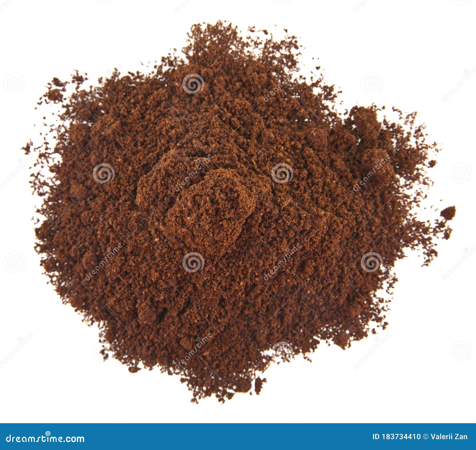 Ground Coffee Isolated on White Background Stock Photo Image of food