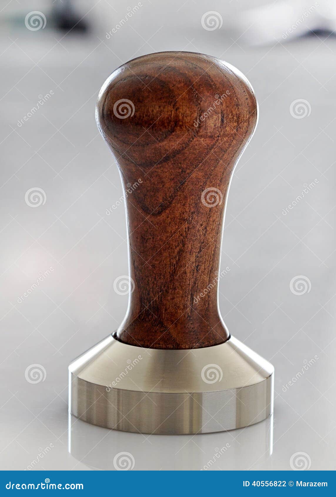 Ground coffee tamper stock photo. Image of restaurant 40556822
