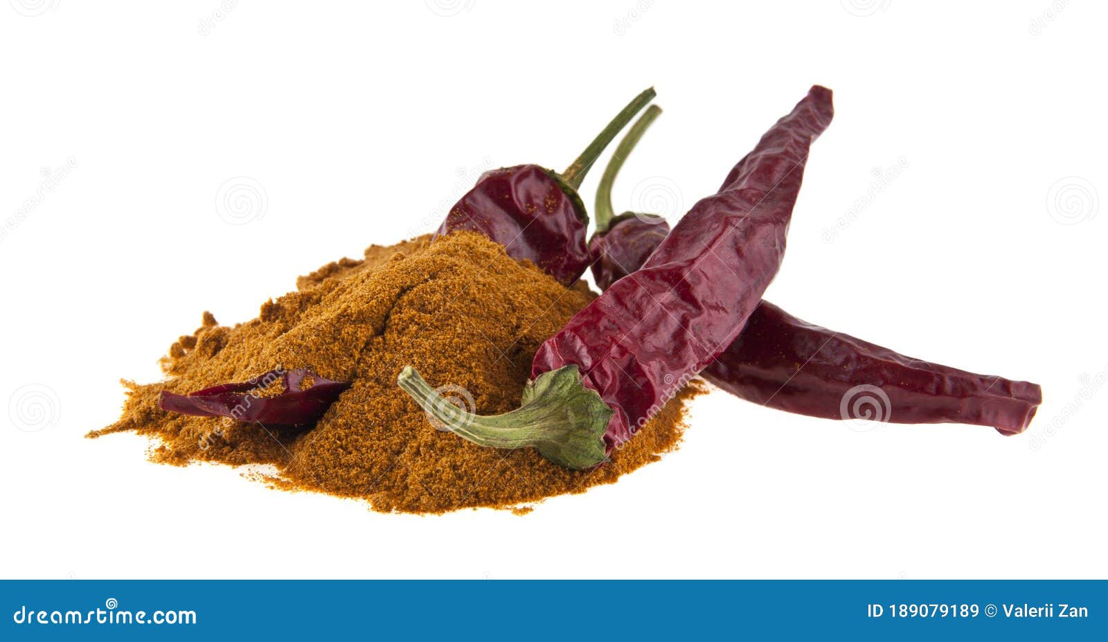 Ground Hot Red Pepper Isolated on White Background Stock Image Image