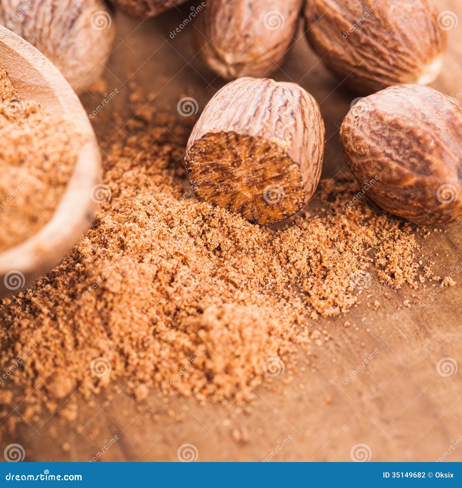 Ground nutmeg stock photo. Image of horizontal, nature 35149682