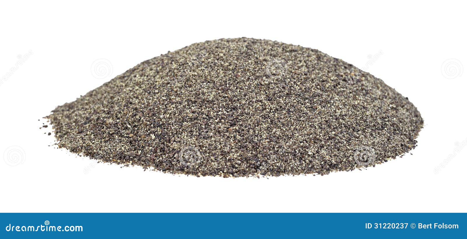 Ground Pepper on White Background Stock Image Image of natural, fresh 31220237