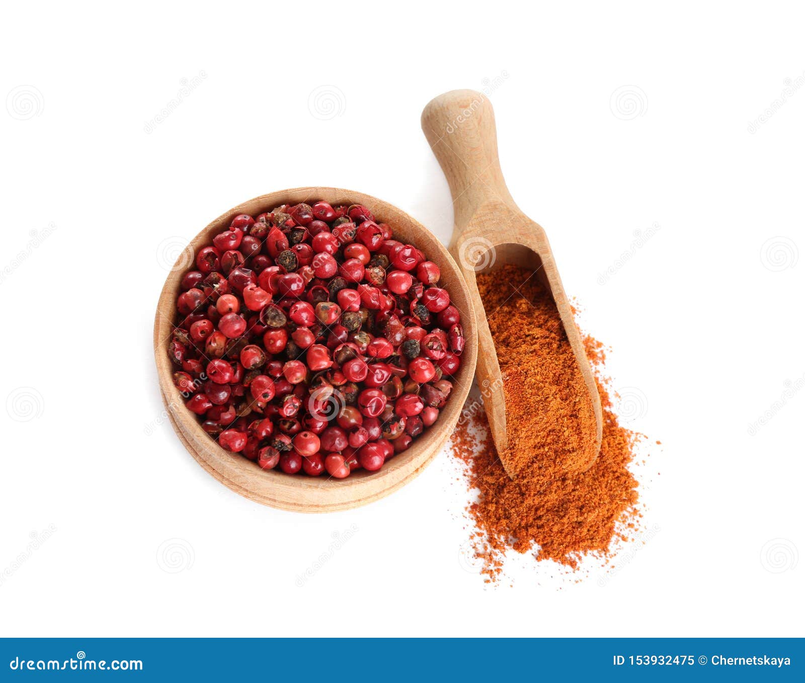 Ground Red Pepper and Corns Isolated on White Stock Image Image of cayenne, paprika 153932475