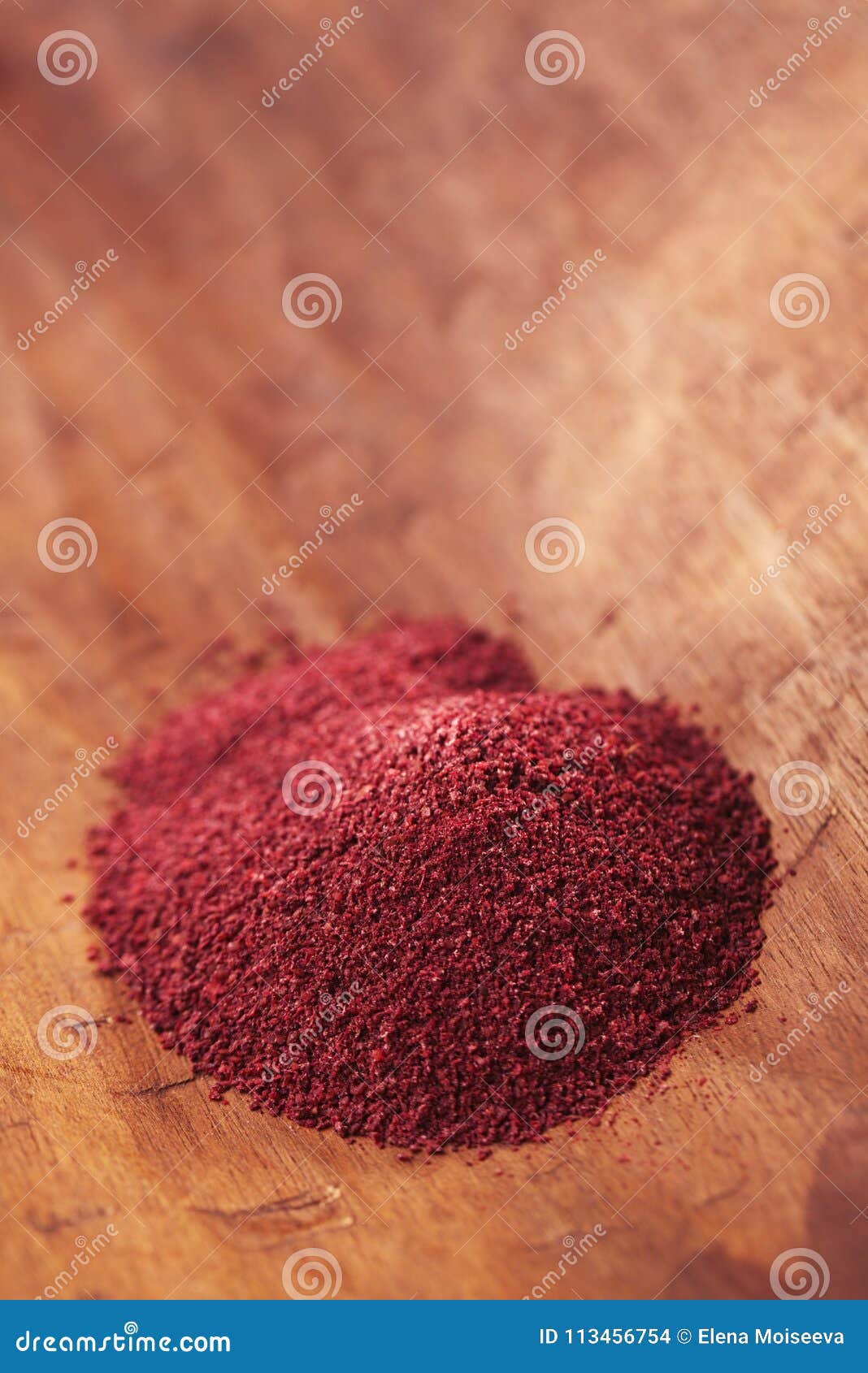 Ground Red Sumac Berries in Silver Bowl Stock Photo Image of eastern