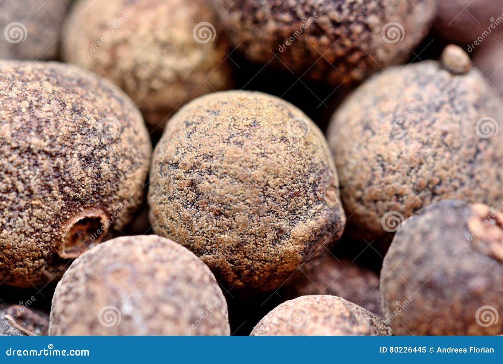 Group of Allspice on Background Stock Image Image of background