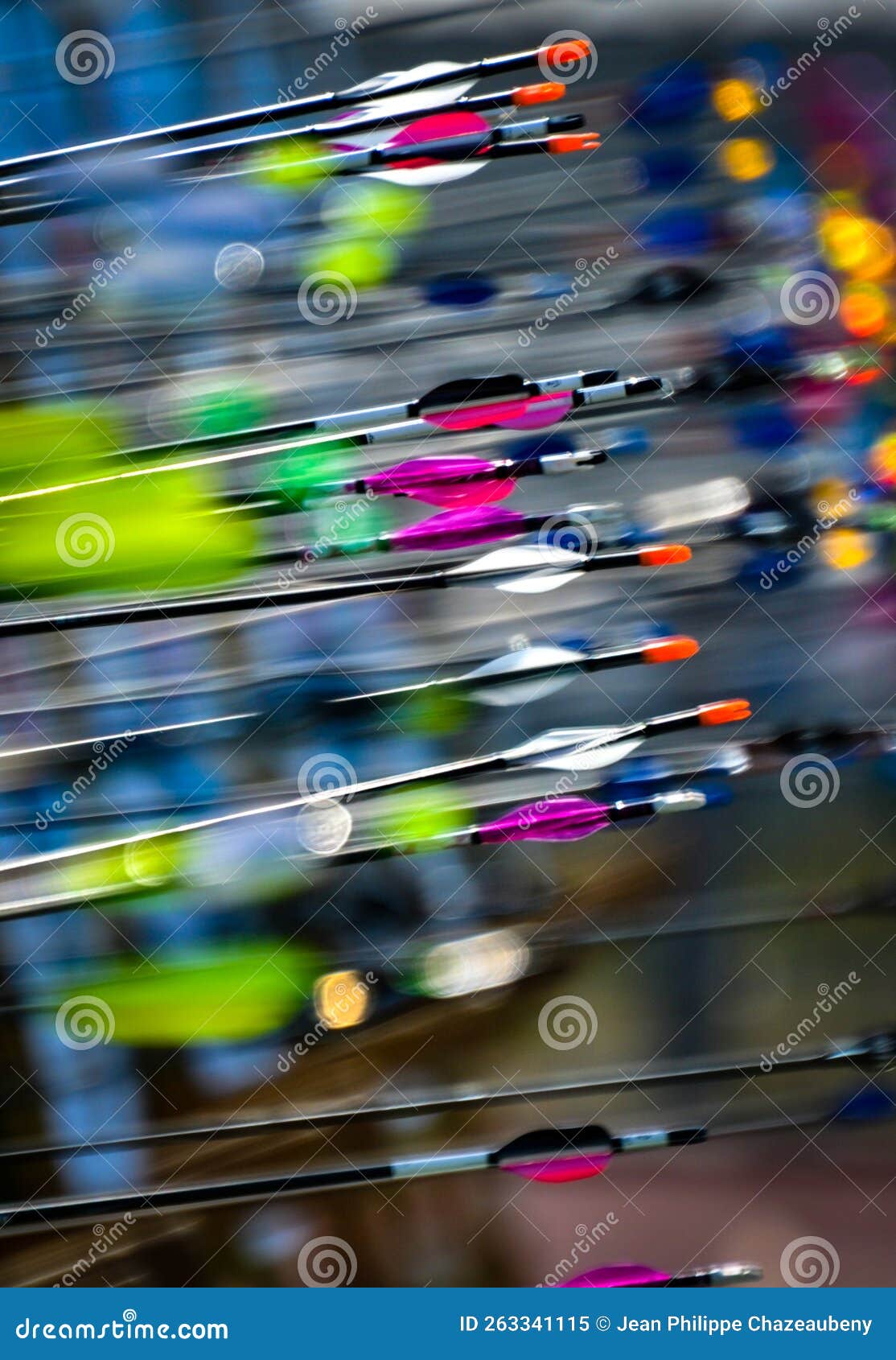 Archery Competition Target Coat of Arms Arrows Archer Sight Stock Image