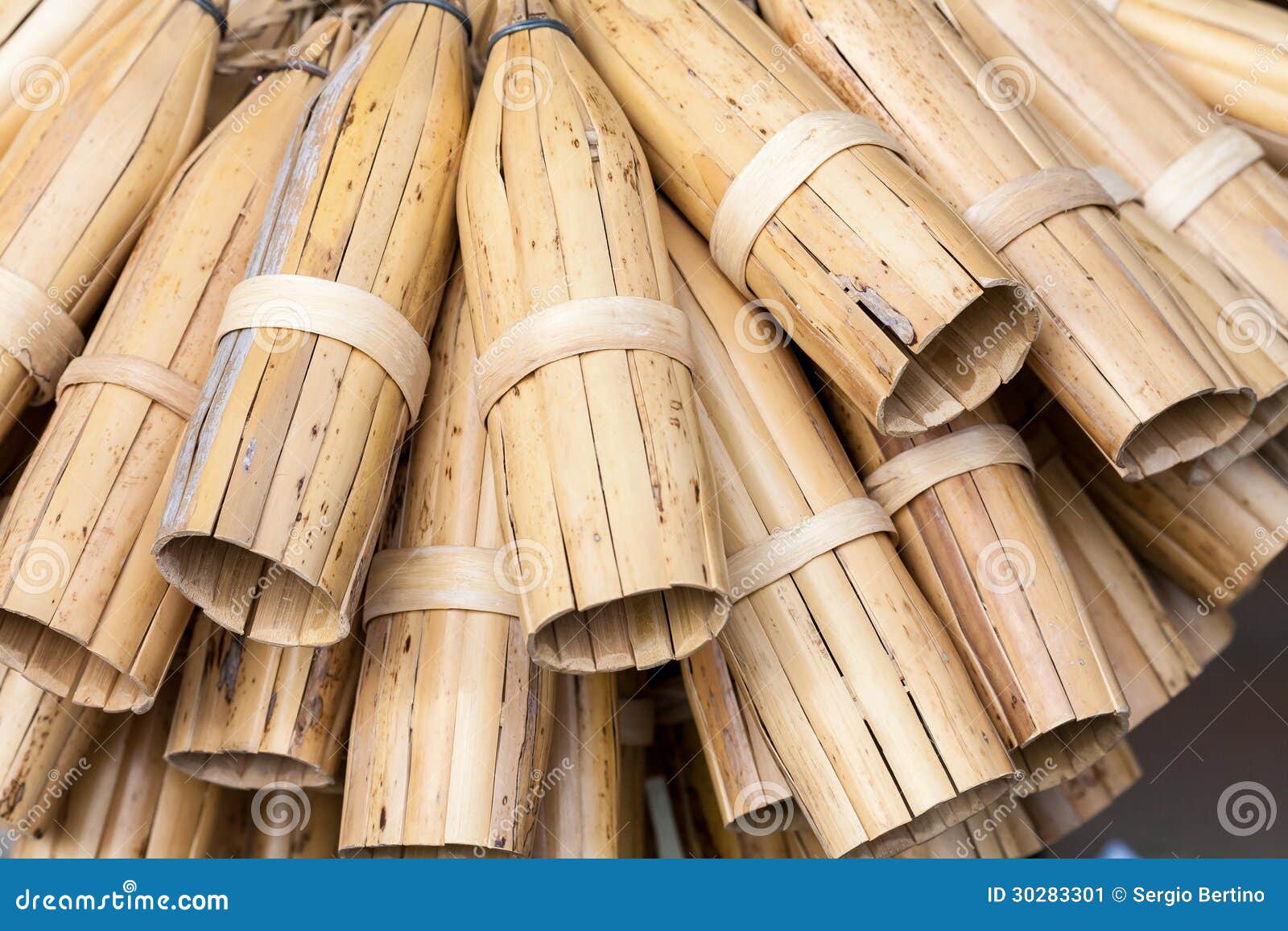 Group of Bamboo Ricotta Cheese Molds Stock Image Image of holders