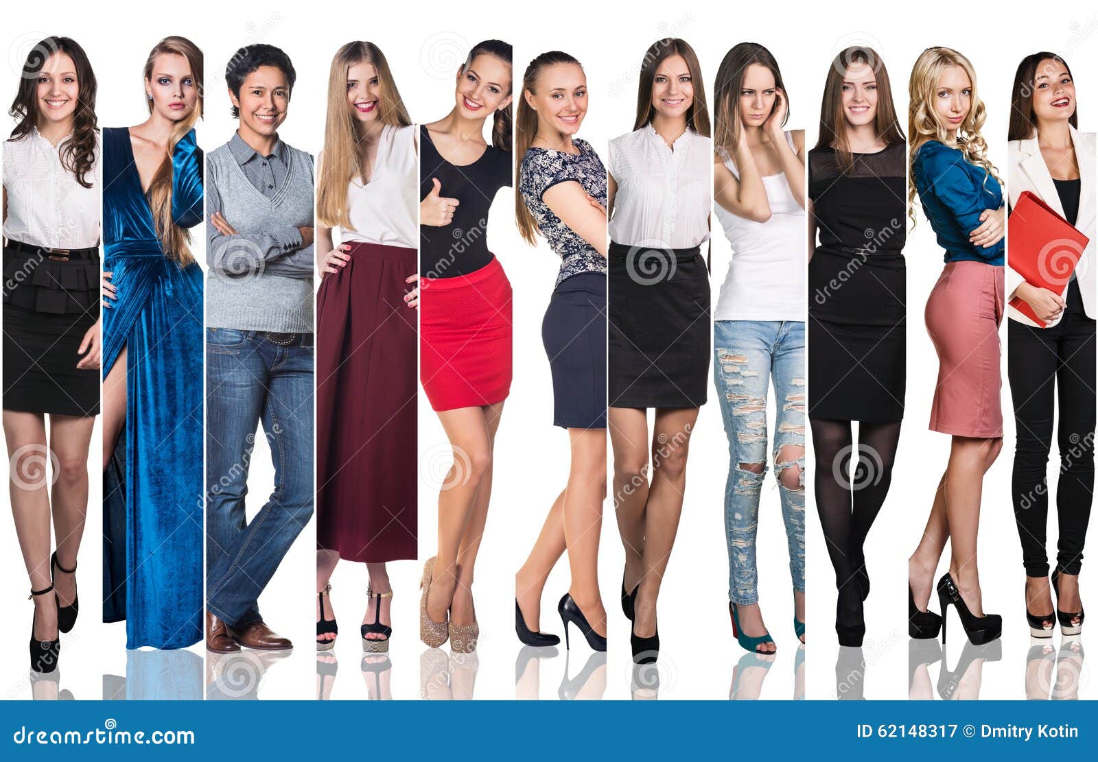 Group Of Beautiful Young Women Stock Image - Image of business, group
