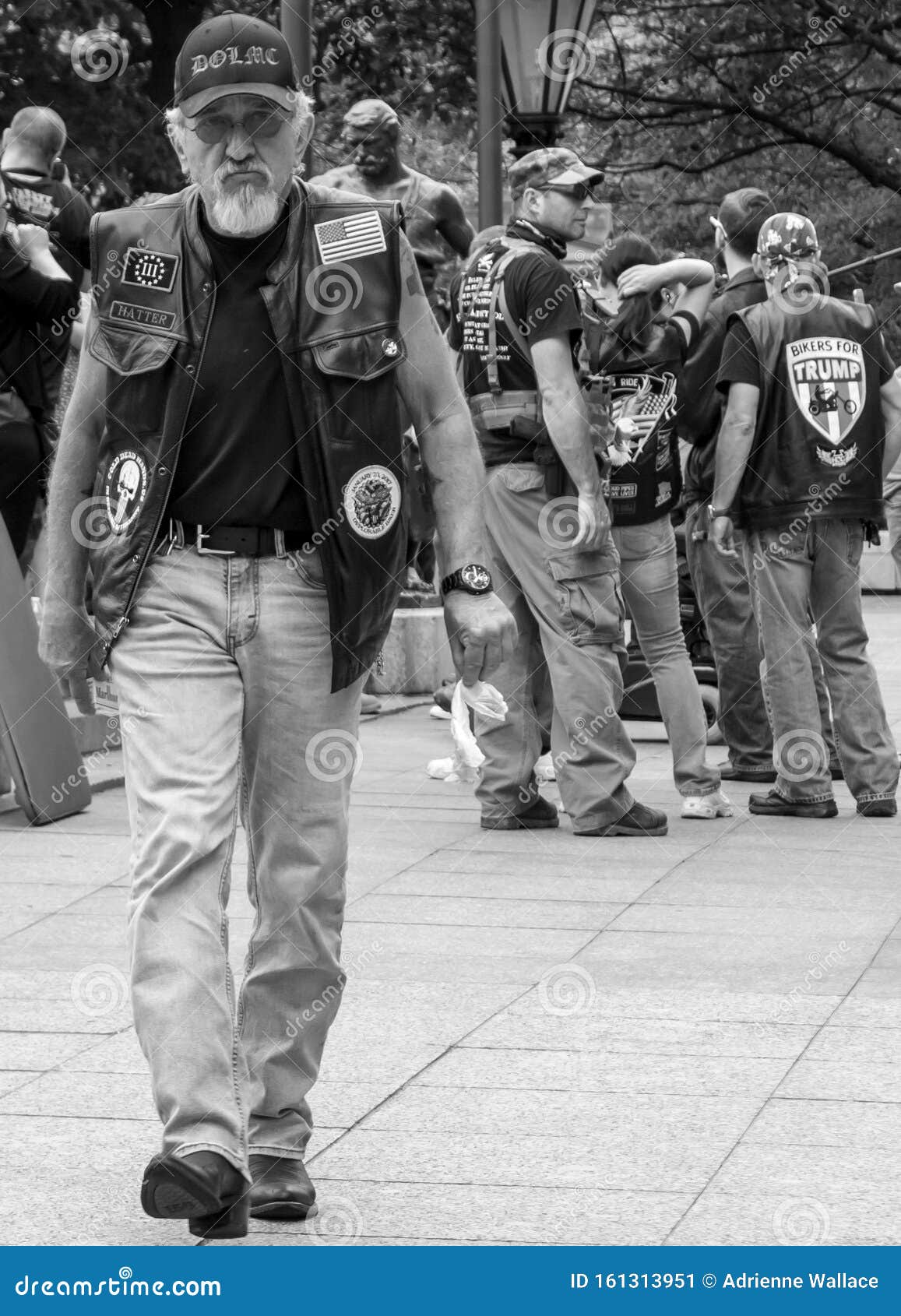 Bikers for Trump at Militia Demonstration in Columbus, OH Editorial ...