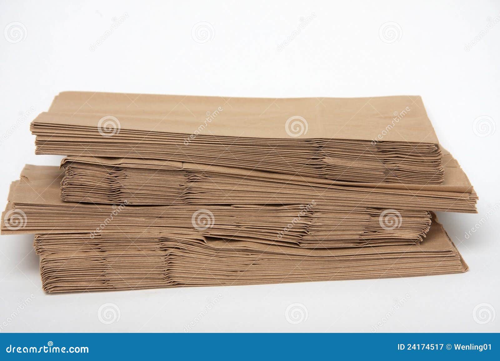 Paper Bags With Dry Powder Are Stacked On Pallets In The Industrial