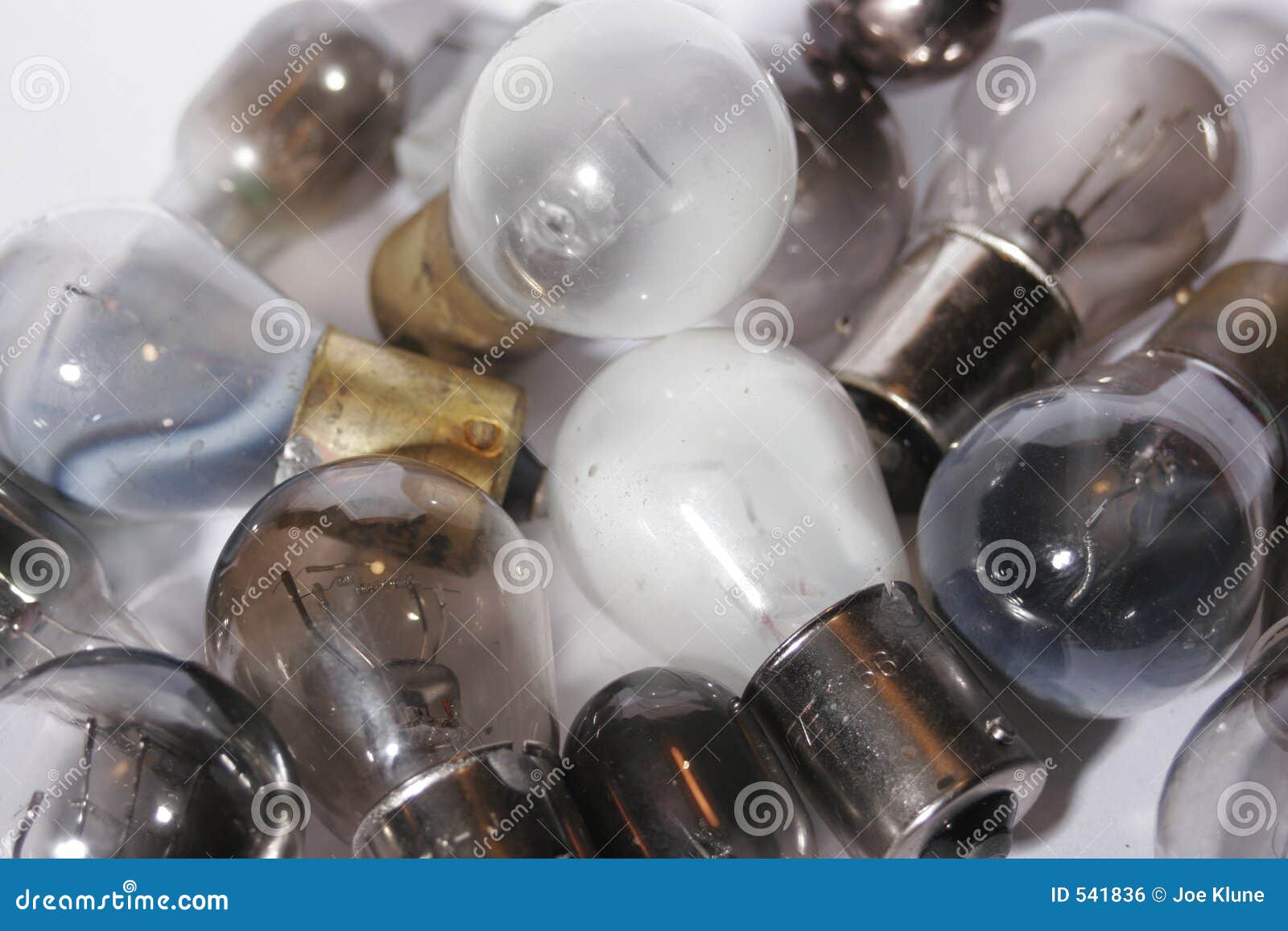 group of burned out light bulbs. 2