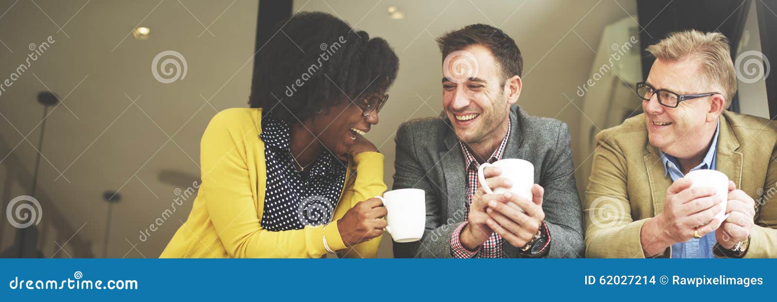 group business people chatting coffee break concept