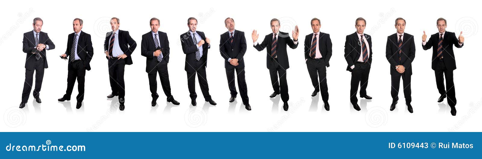 group of businessmen - full body