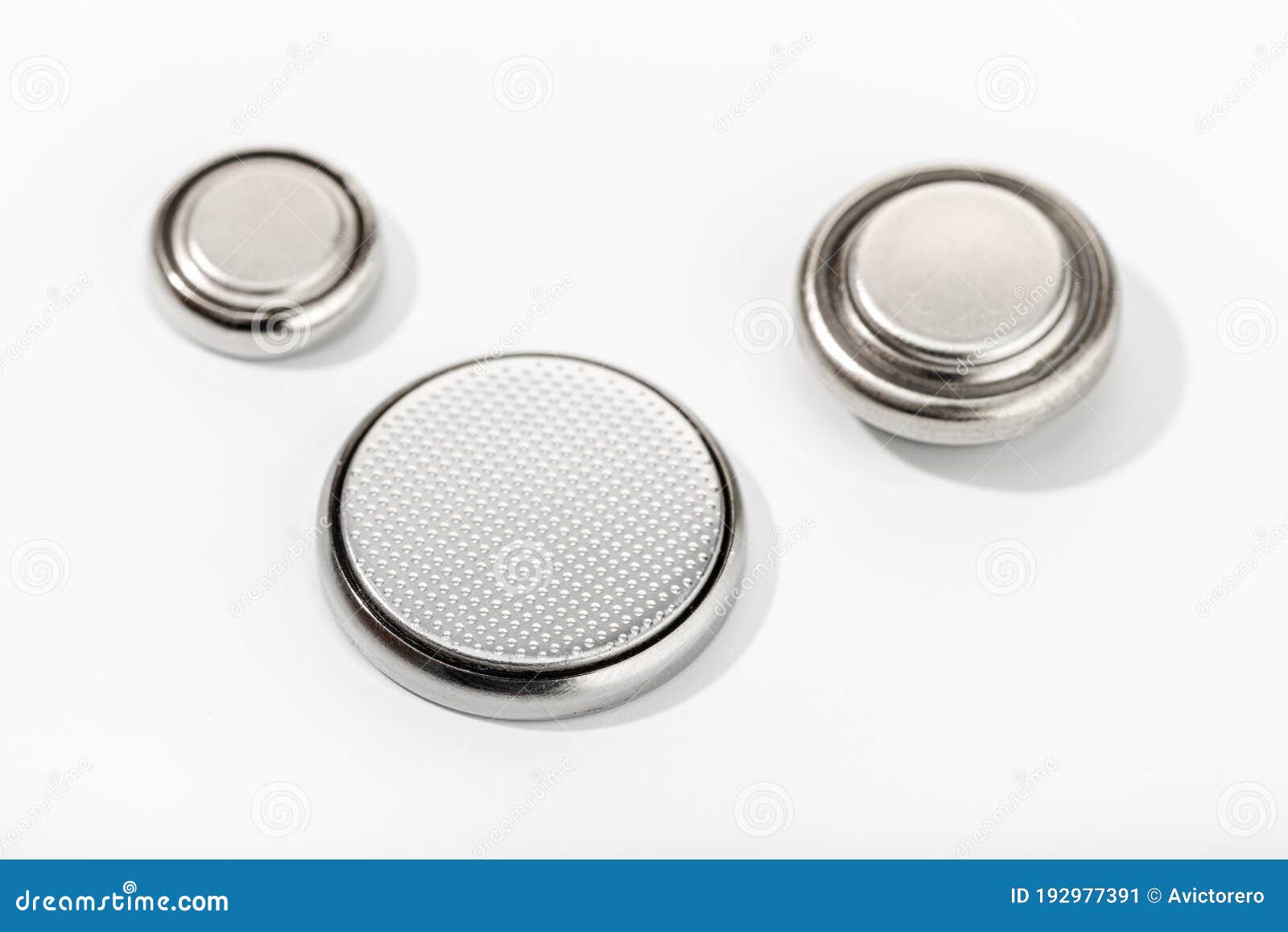 Group of Button Cell Battery or Coin Cell Stock Image Image of