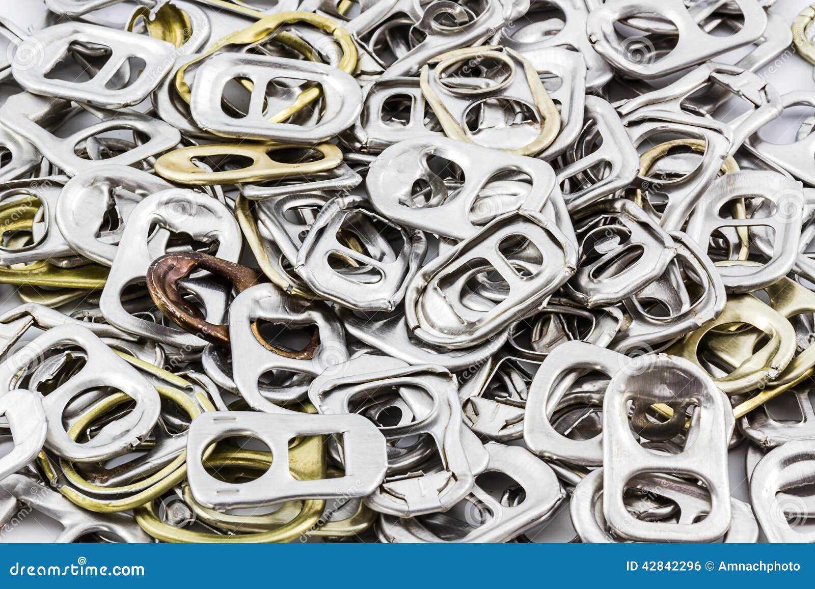 Group of can pull tab. stock photo. Image of beverage 42842296