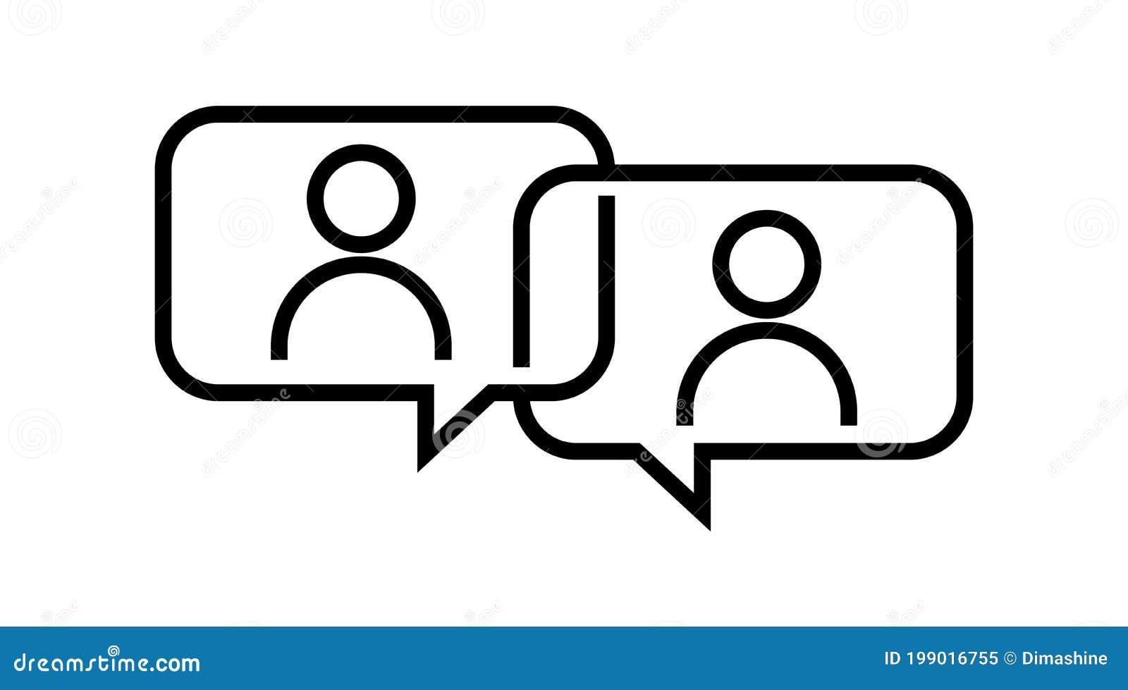 Group Chat Bubbles or Forum Discussion with Multiple People Chatting