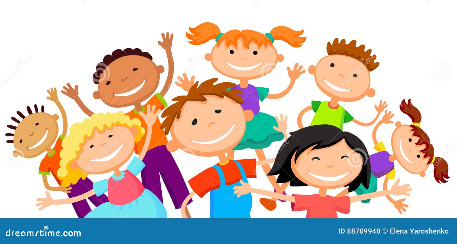 group of children clip art