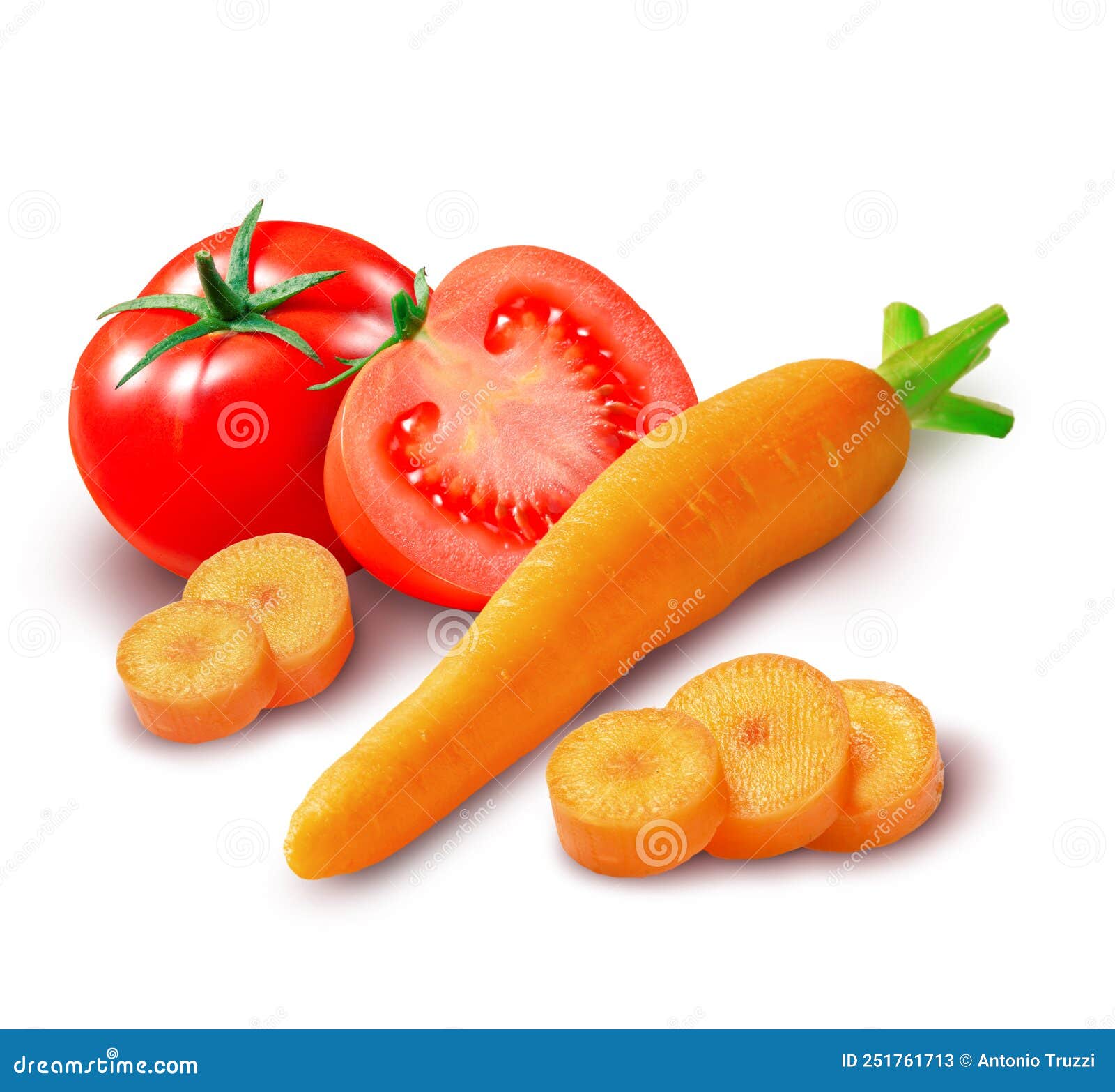 Group of Chopped Tomatoes and Carrots Stock Image Image of nutrition