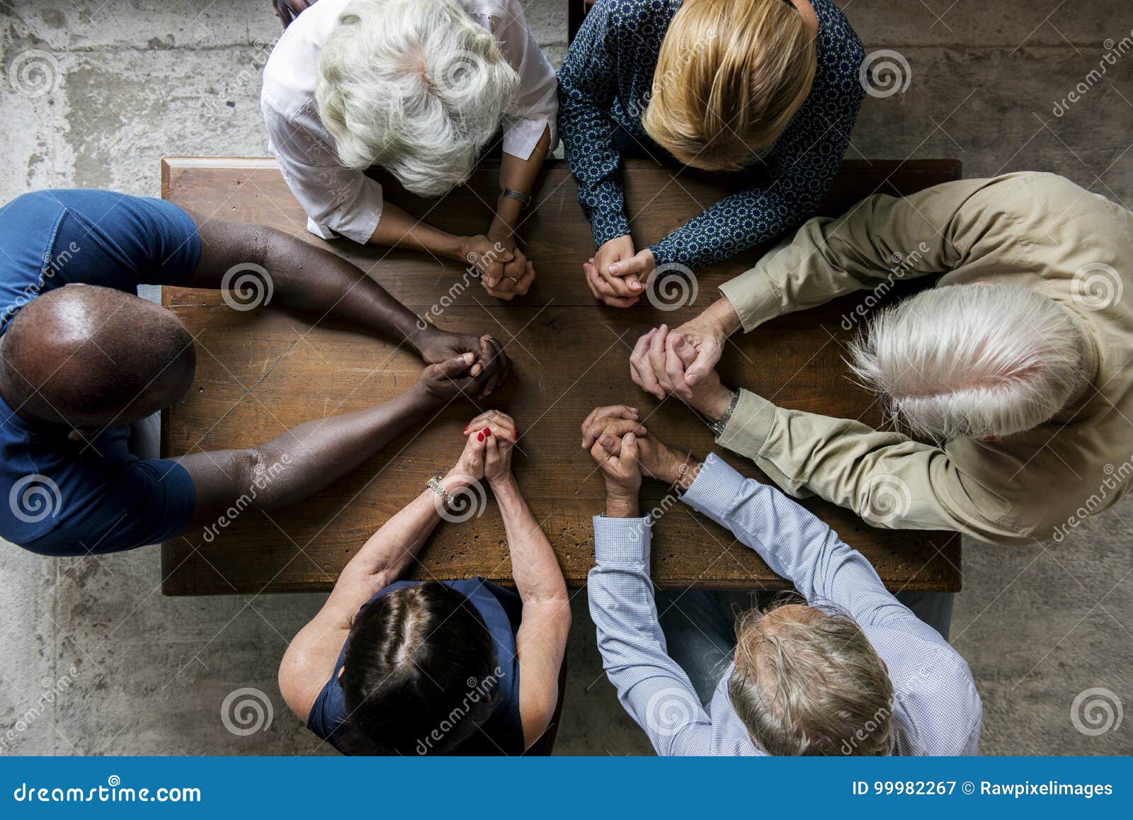 group of christianity people praying hope together