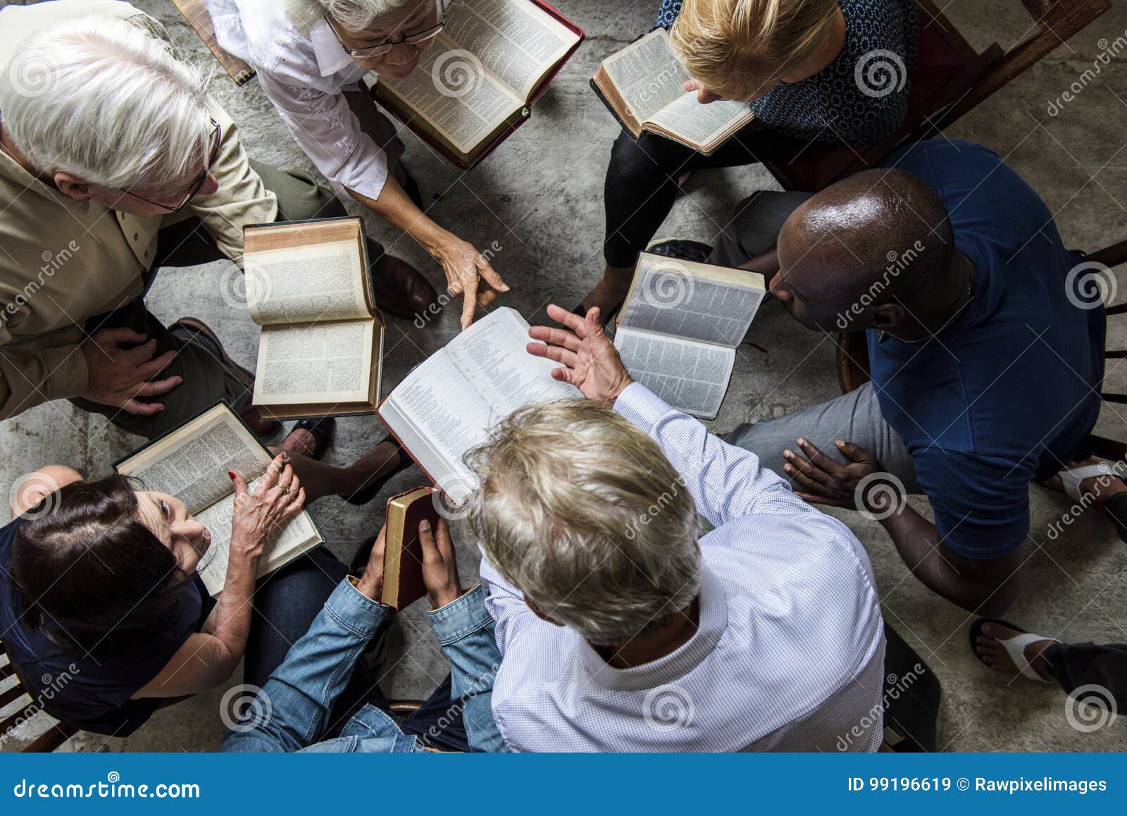 group christianity people reading bible together