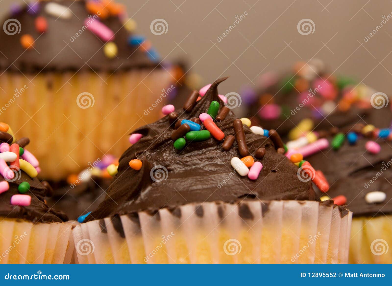 Group of cupcakes stock photo. Image of dessert, cake 12895552