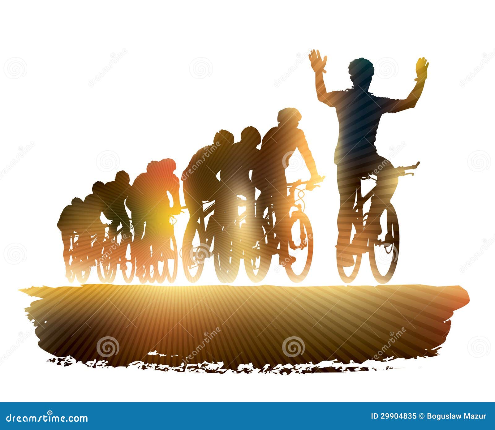 Bike race stock vector. Illustration of outdoors, color 29904835
