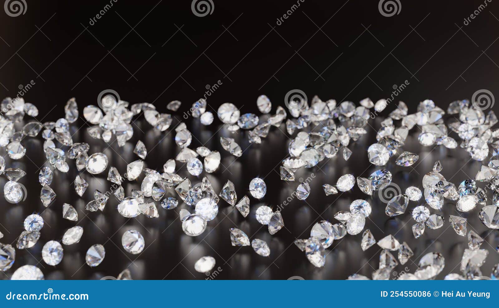 A Group of Diamonds in Dark Background Stock Photo Image of glowing