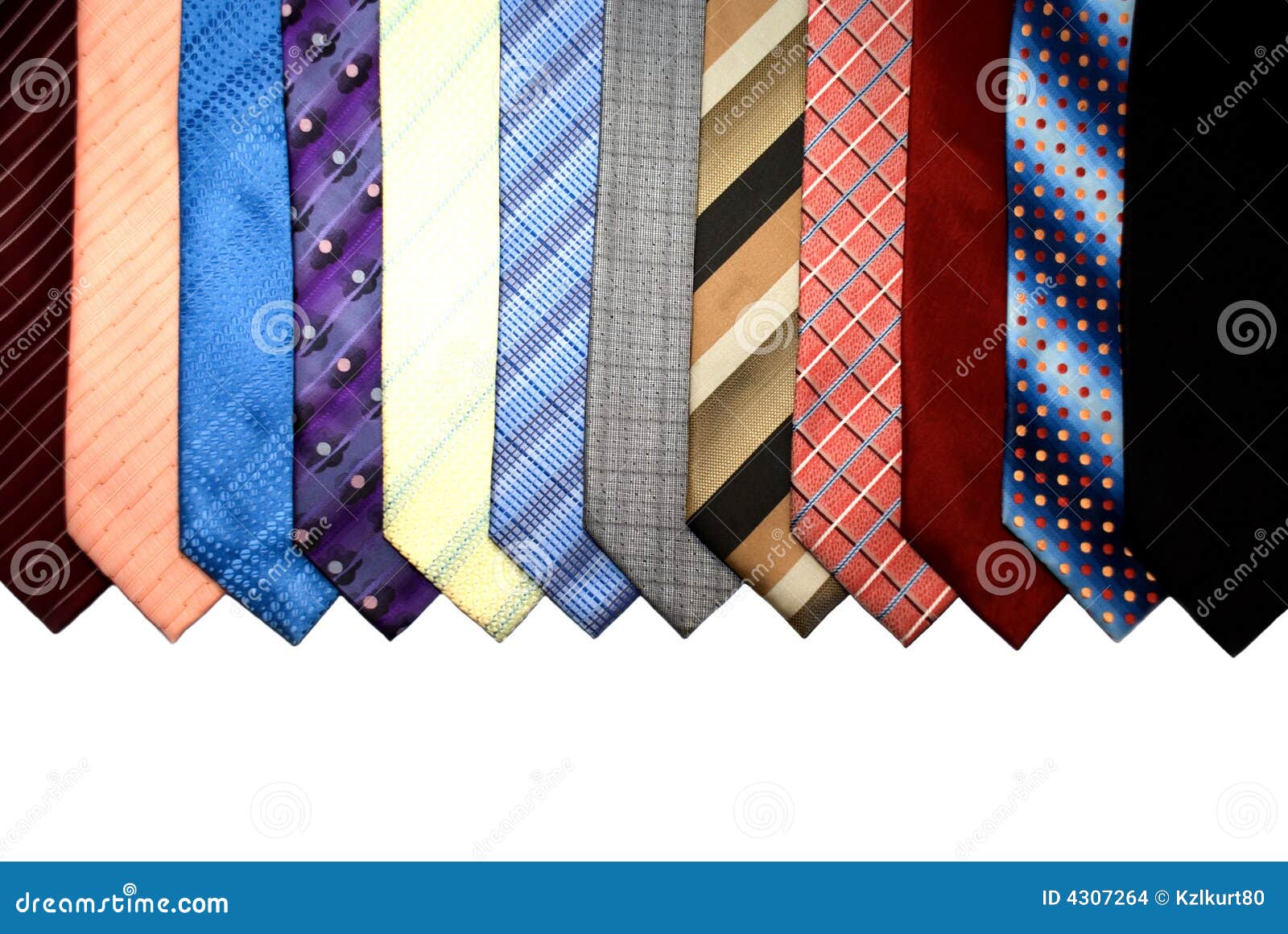 Group of Different Coloured Ties Stock Photo - Image of cravat, bunch ...