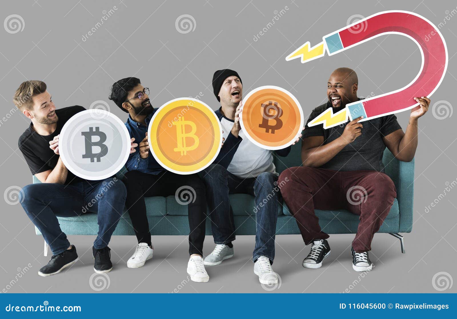 Group of Diverse Friends with Cryptocurrency Concept Stock Photo - Image of  currency, bitcoin: 116045600