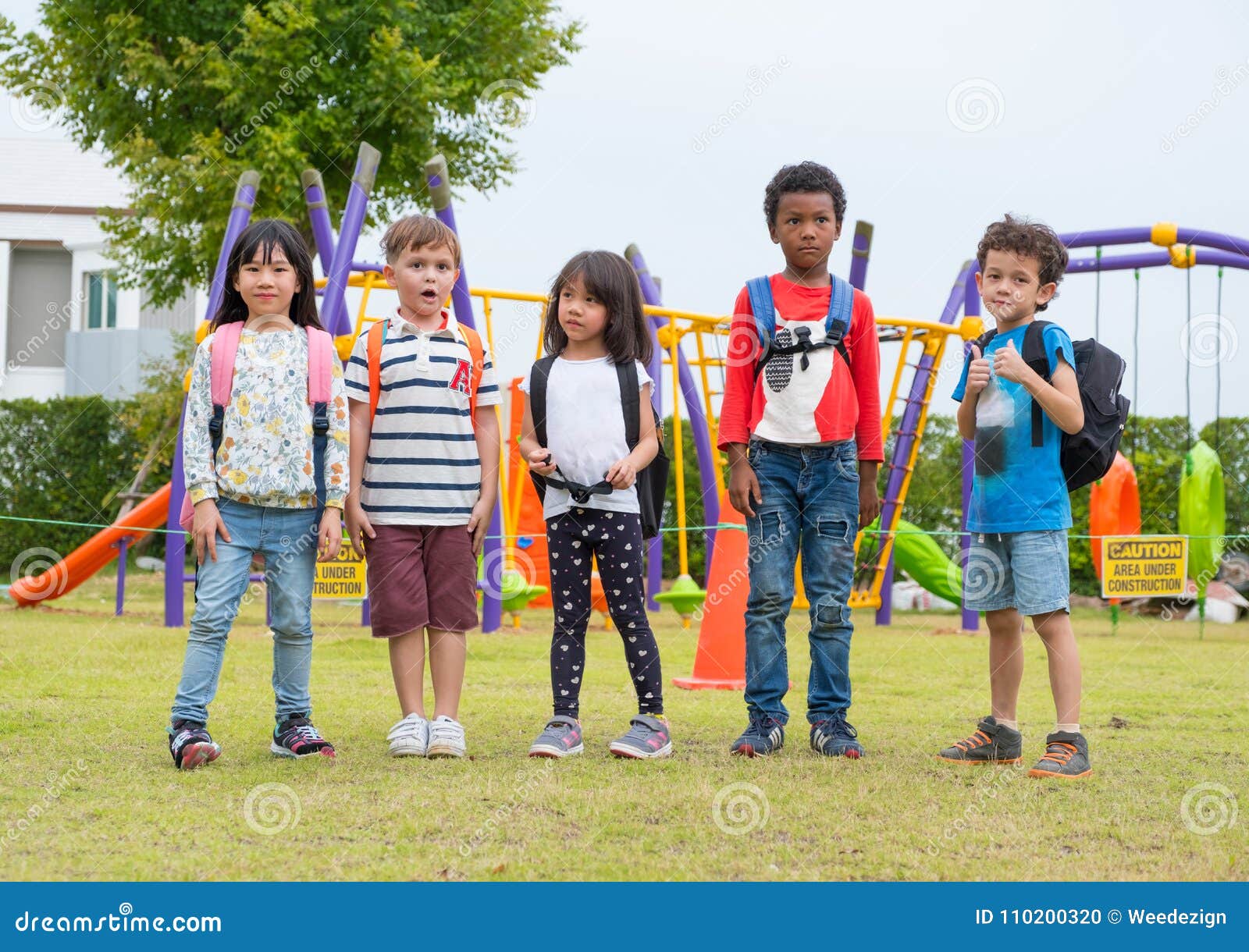 Young African Preschool kids playing in the playground of a kindergarten  school Stock Photo - Alamy