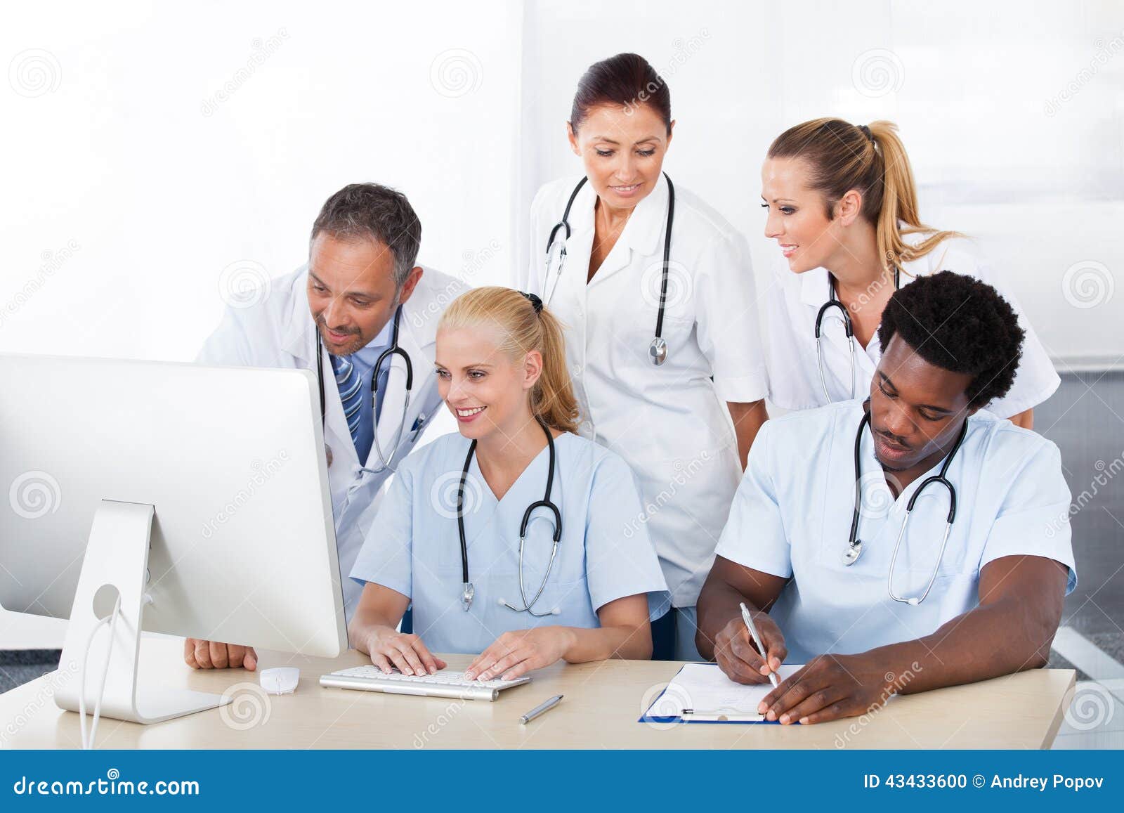 Group of Doctors Working Together Stock Photo - Image of mature, doctor:  43433600