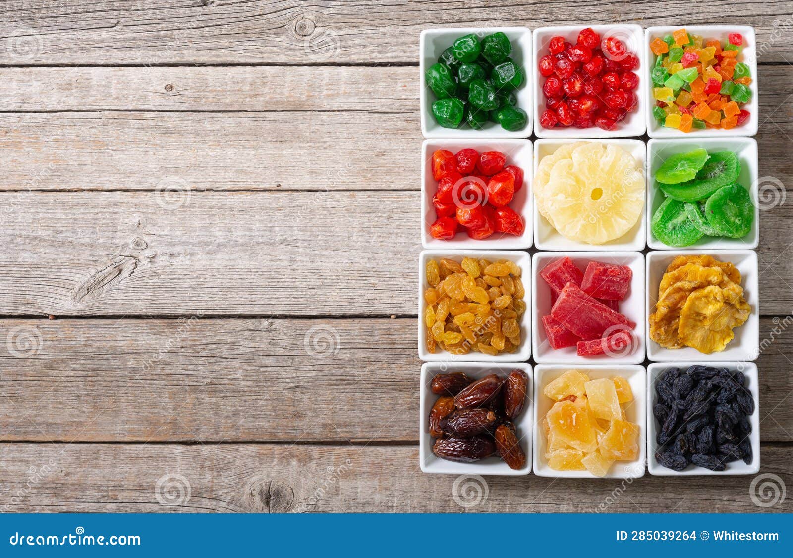 Group of Dried and Candied Fruit in Bowl Stock Photo Image of