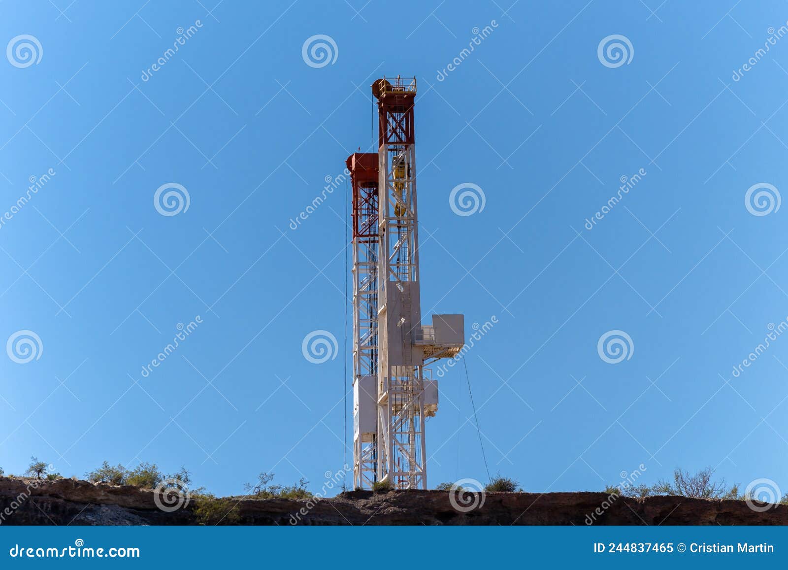 group of drilling rigs in vaca muerta neuquen