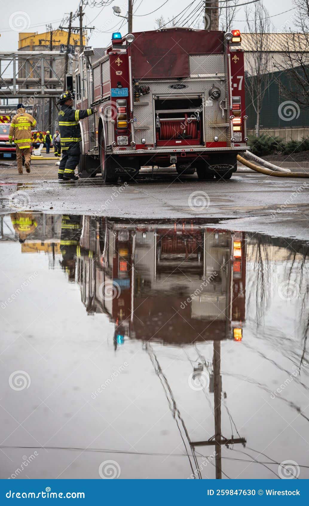 Group of Firefighters at an Industrial Fire Editorial Image Image of manufacturing, steel