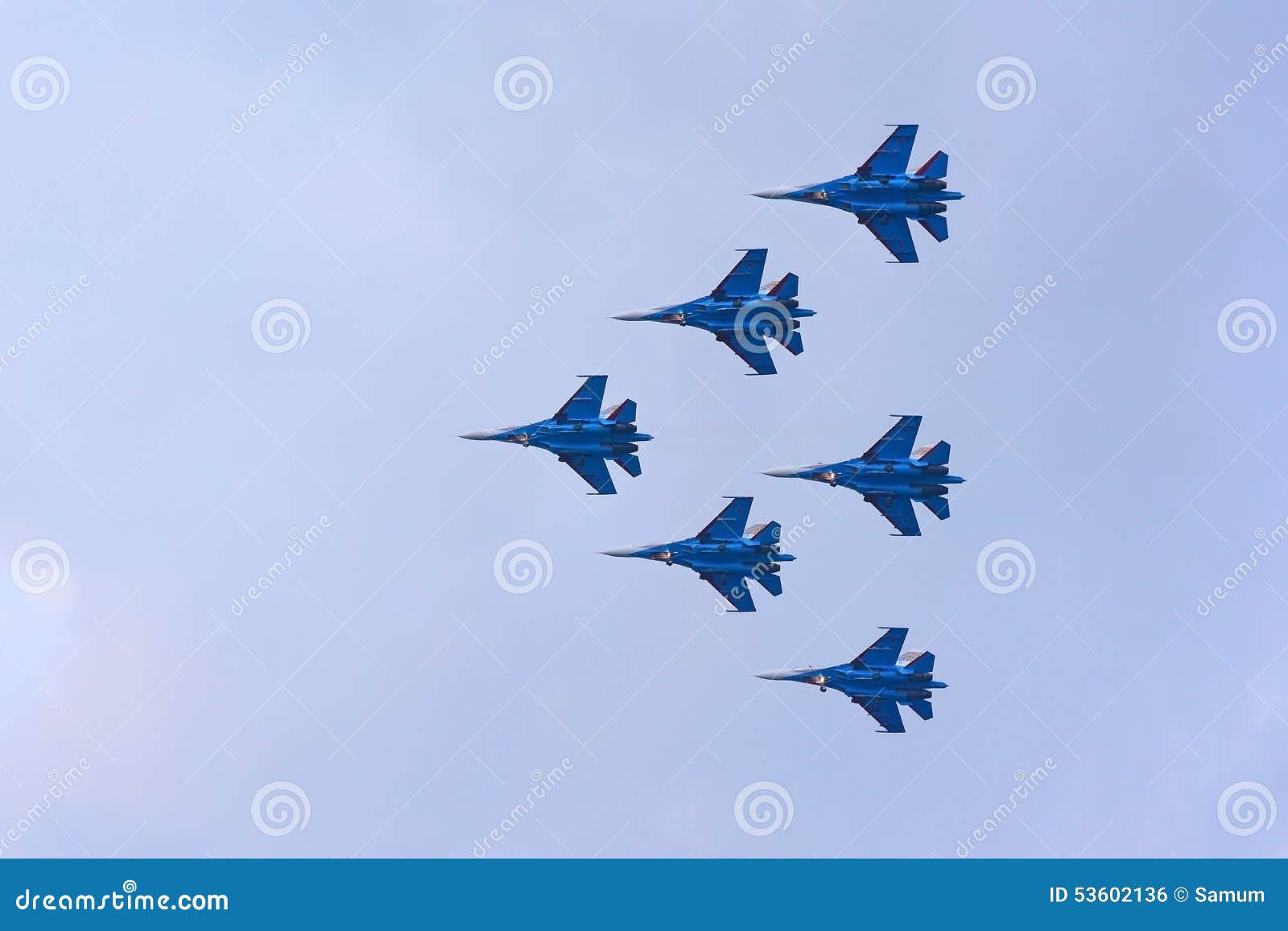 group flight of russian highest pilotage team