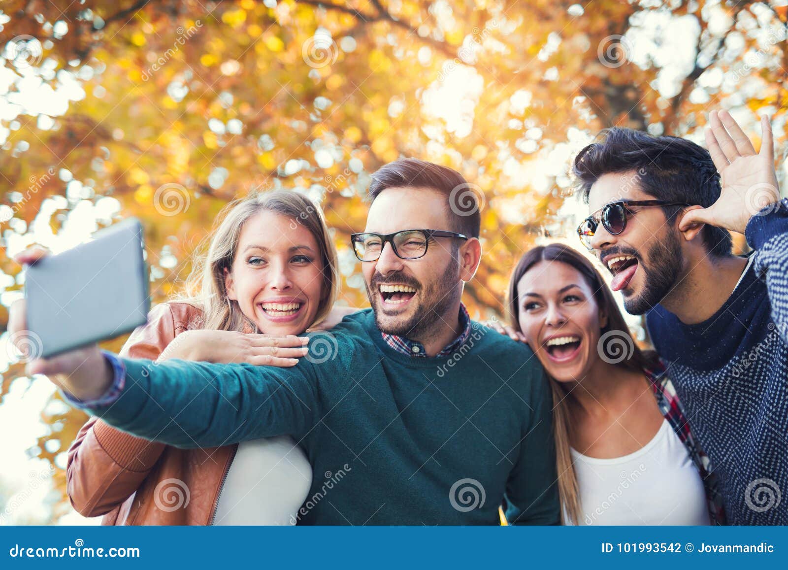 Group of Four Funny Friends Taking Selfie Stock Photo - Image of shot, taking: 101993542 Group of Four Funny Friends Taking Selfie Stock Photo - Image of shot, taking: 101993542