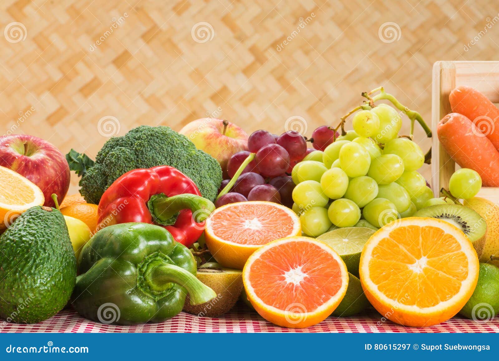 Group of Fresh Fruits and Vegetables Stock Image Image of nutrition