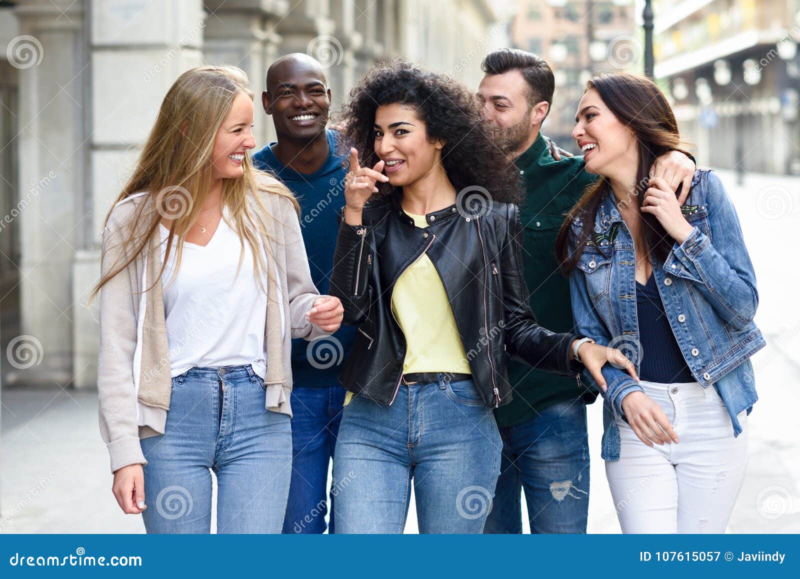 Group Of Friends Having Fun Together Outdoors Stock Image Image Of Multi Outdoors 107615057